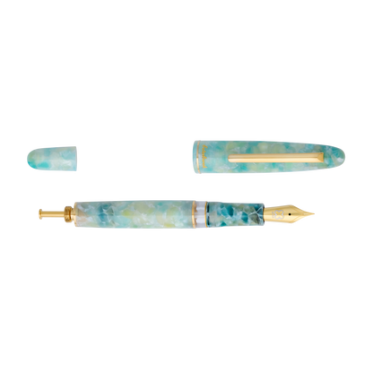 Esterbrook Estie Sea Glass - Button-Fill Fountain Pen - Writing Bundle