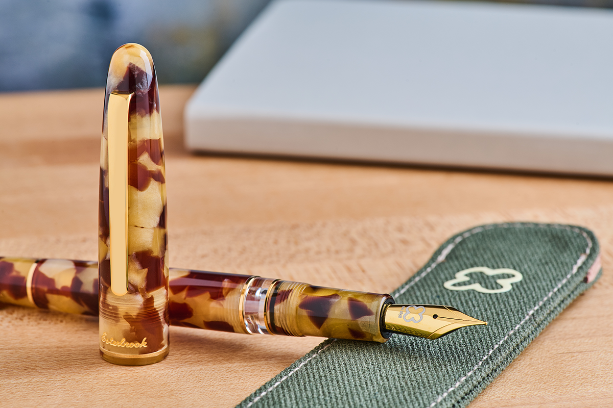 Esterbrook Estie Tortoise - Button-Fill Fountain Pen - Writing Bundle